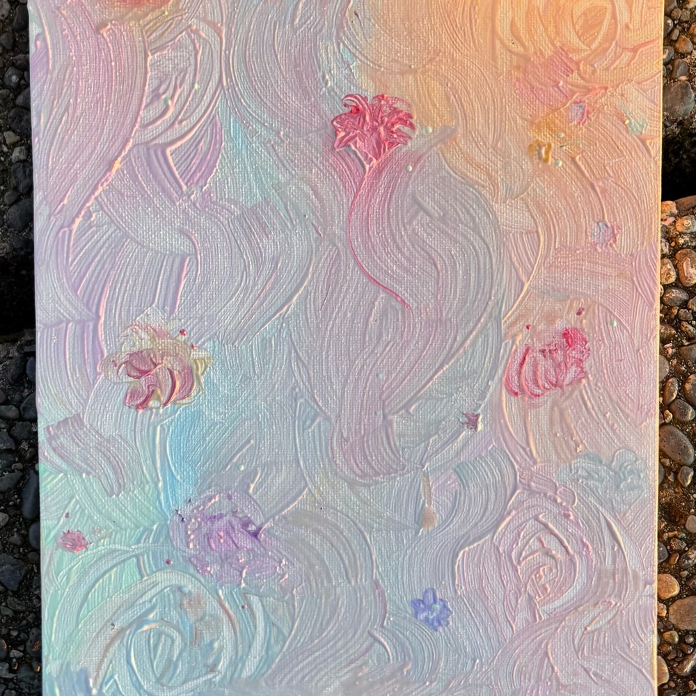 “The flower garden’s echoes” Original art by Bianca M. Collection 2 of 4